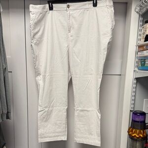 Woman Within White Casual Pants